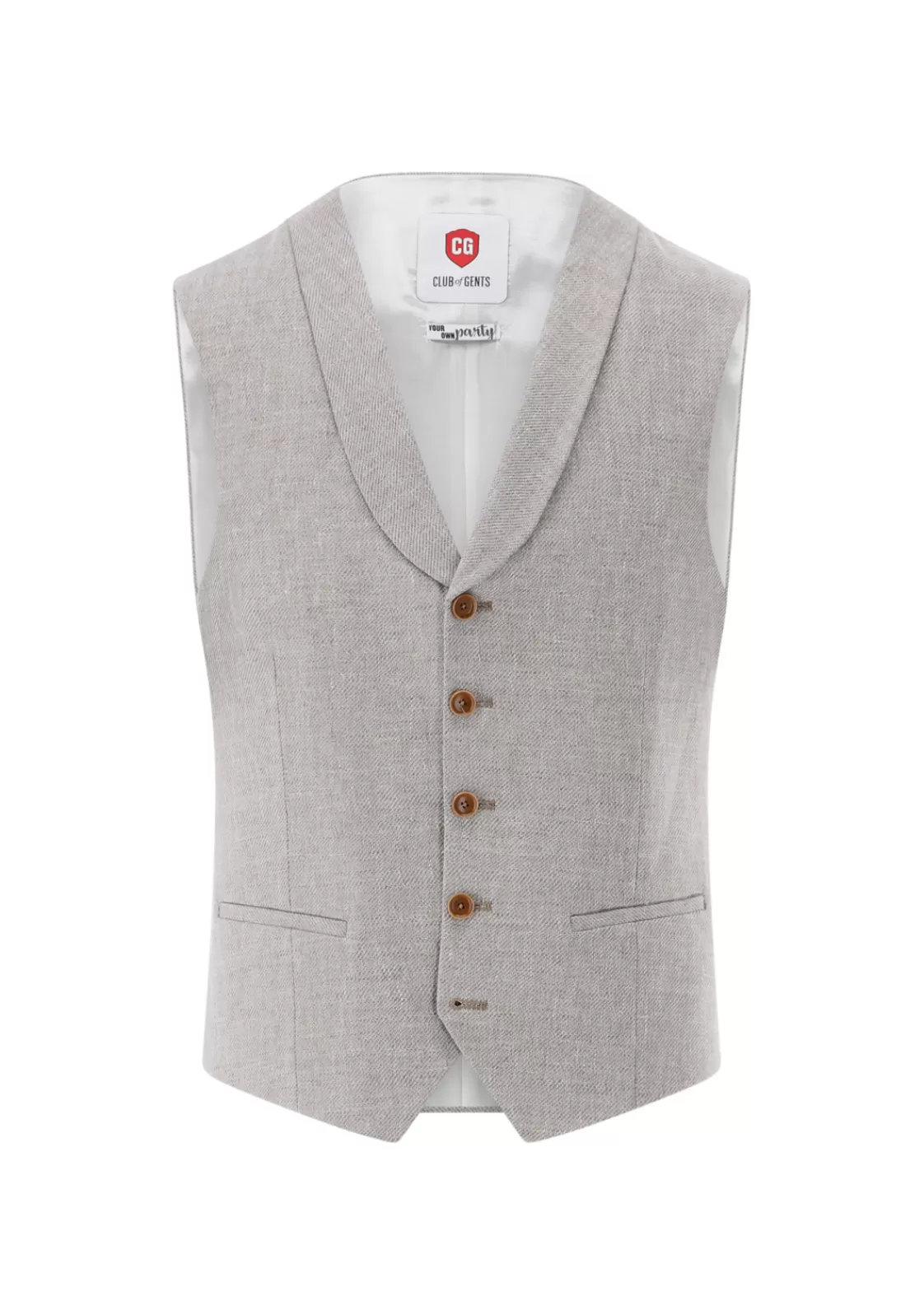 Men Club of Gents Linen Mix Waistcoat Cg Paddy